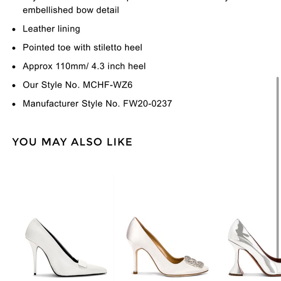 Mach & Mach Double Bow White Heels - Picture 9 of 9